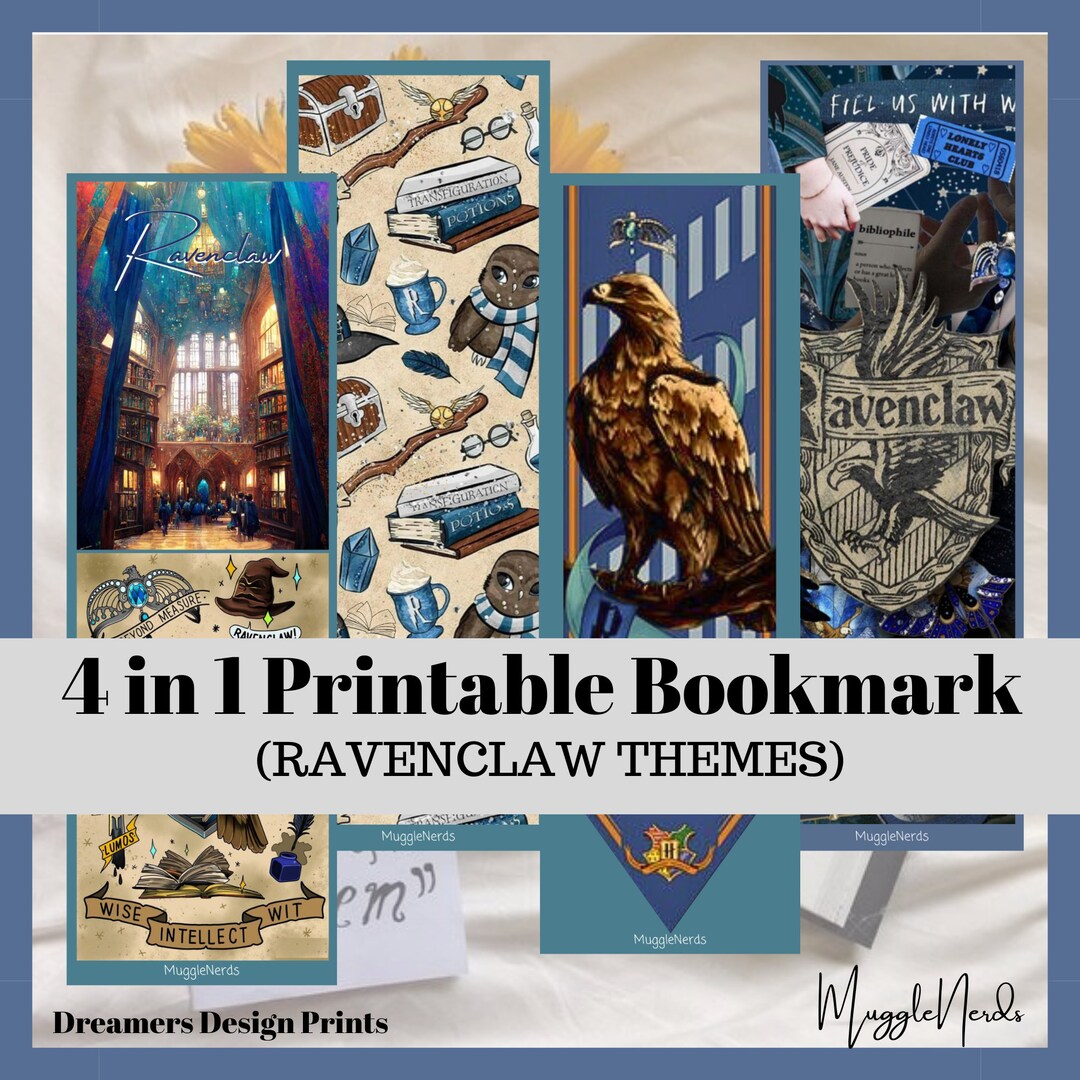 4 in 1 Printable Bookmark Collection for Art &amp; Journaling for Magic ...