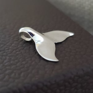 sterling silver Whale tail charm, whale pendant, Hawaiian ocean themed jewelry