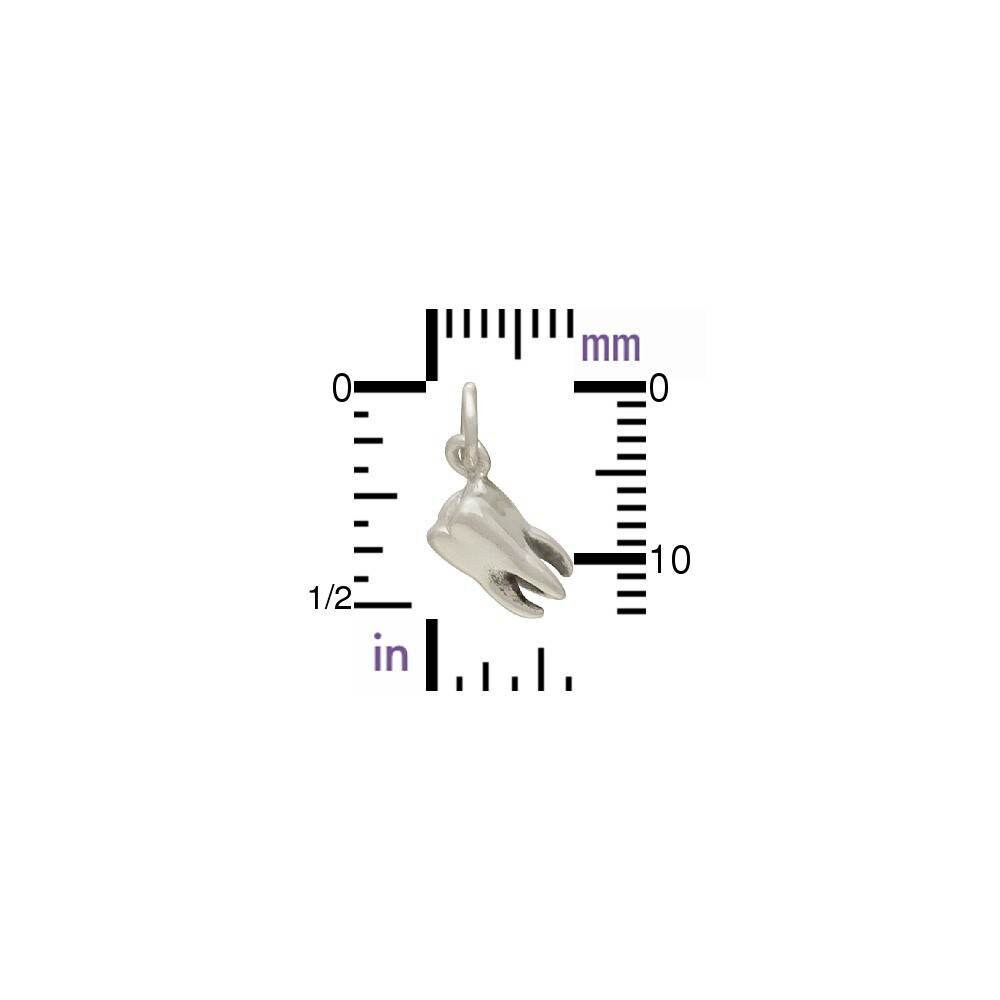 Breloque En Argent Sterling Dent Molaire .925 X 1 Charmes De Dentiste De Racine De Dents -SFP
