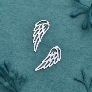 Sterling Silver Tiny Wing Charm, solderable sympathy, loss of loved ones, heavenly, miscarriage charm