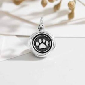 sterling silver paw print jewelry