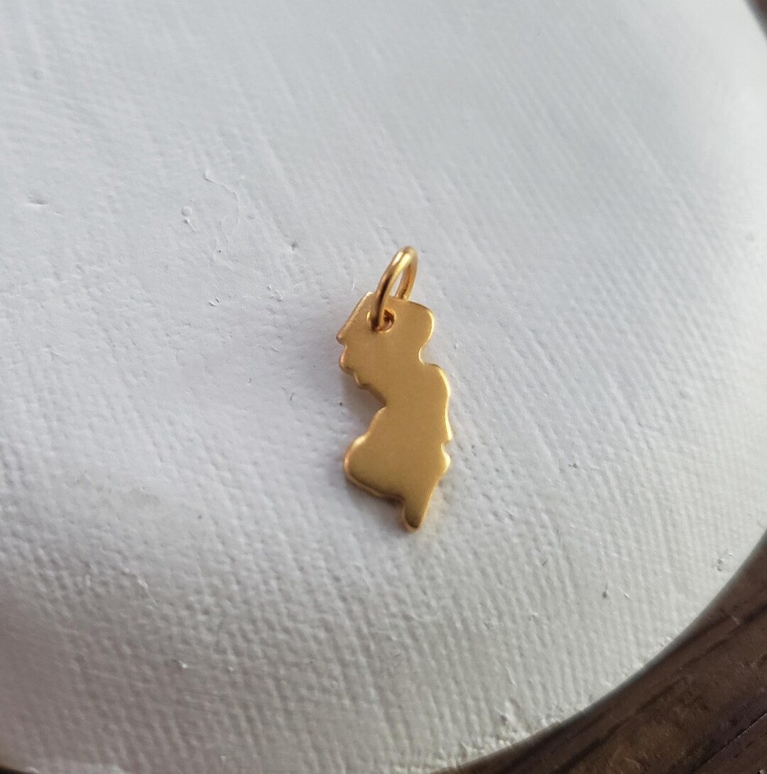 Is There Gold In New Jersey Gold New Jersey State Map Charm, Map Geography, Garden State, Nj Born