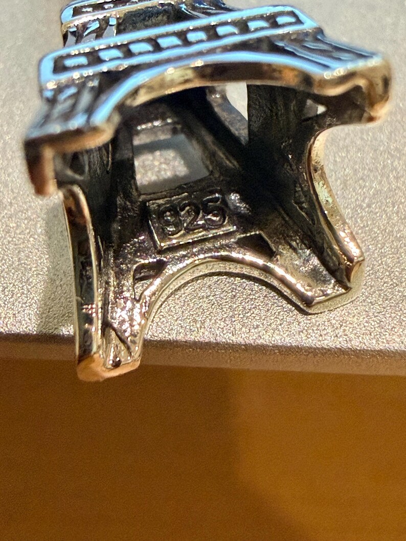 925 stamped Eiffel tower charm