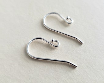 Sterling Silver Ear Wire With 1.8mm Ball End And Loop