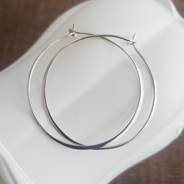 tiny mini to large sterling silver circle hoop earrings simple hoops great for adding gemstone dangle 11mm, 20mm, 30mm