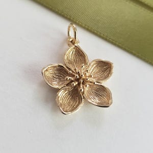 Japanese Flower Charm - Etsy