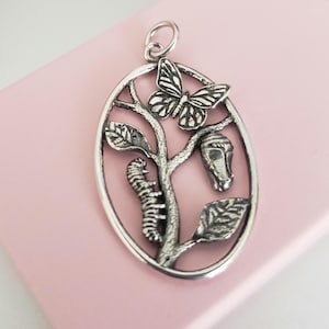 Butterfly cocoon metamorphosis charm