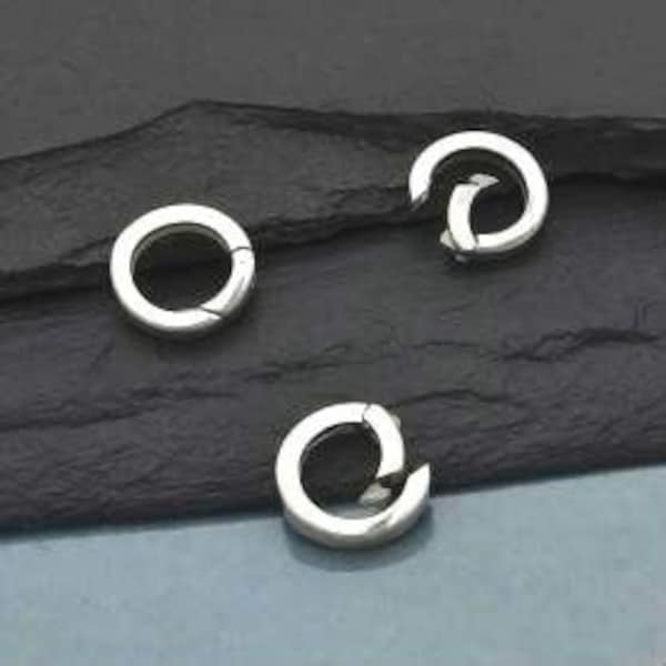 925 sterling silver 10mm removable charm holder. Great for hanging charms clip on supply