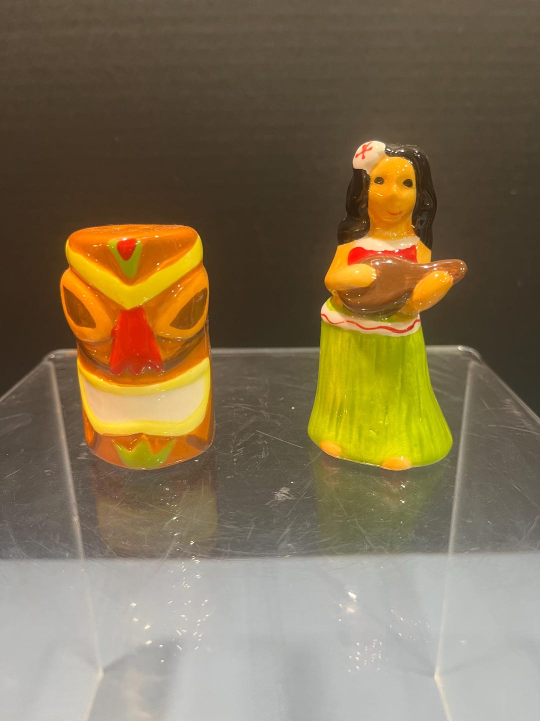 Set De 6 Bâtonnets à Cocktail (Swizzles) Vintage Hula Girl Hawaiienne - Accoutrements