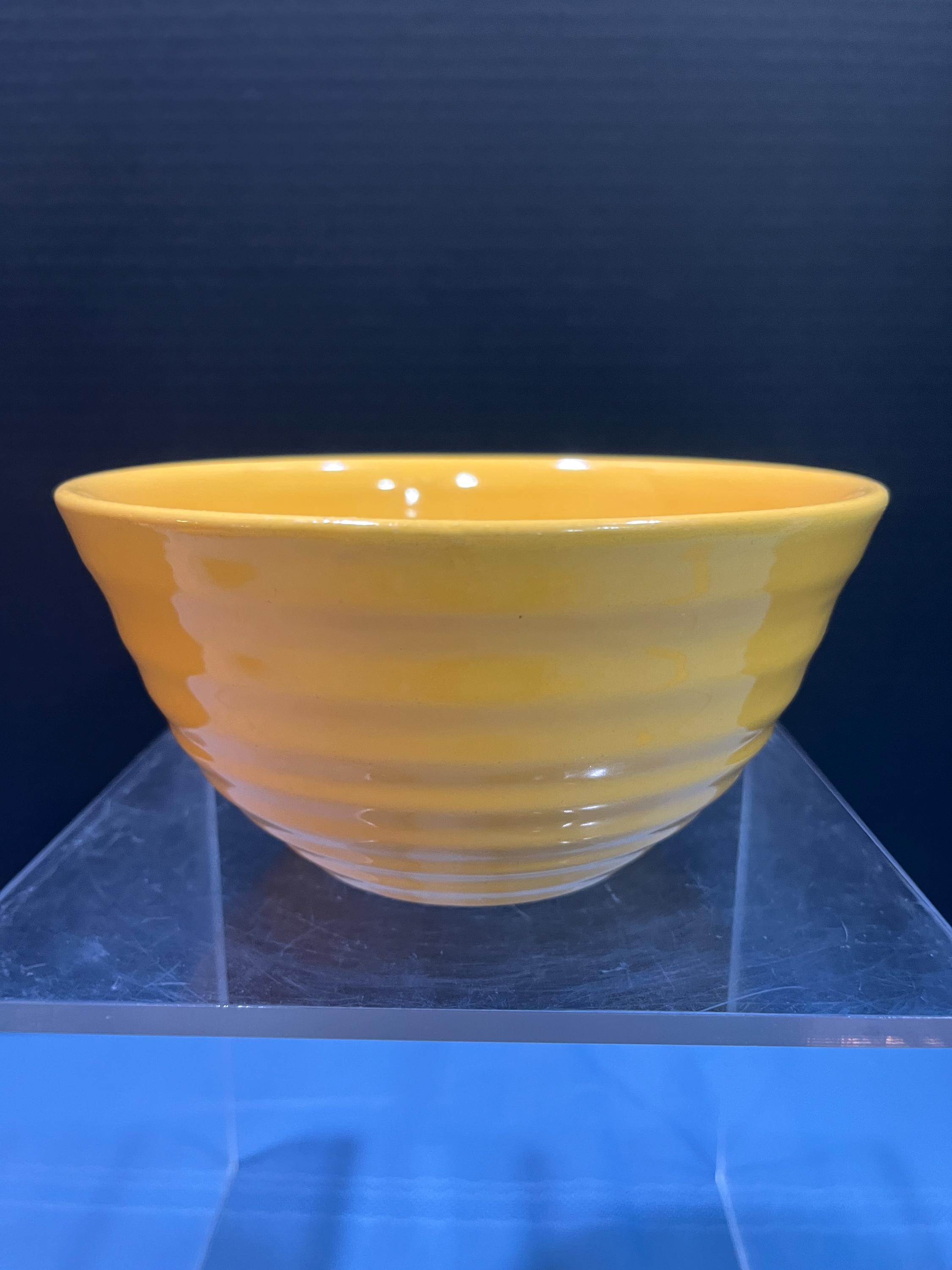 Vintage Bauer Pottery Ringware 24 Marigold Yellow Nesting Bowl