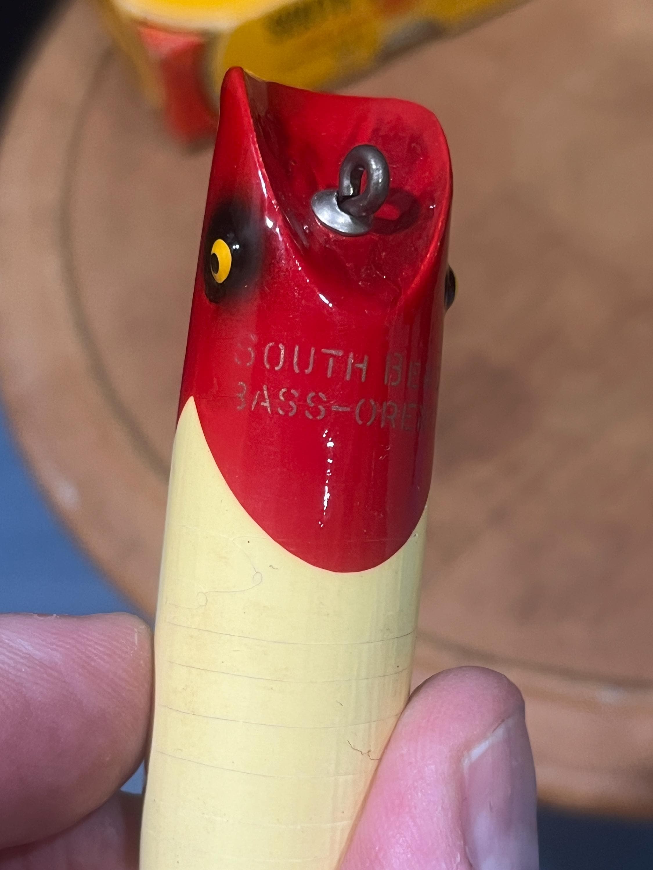 Vintage South Bend Bass Lure - Bass Oreno No. 973 RW in Vintage South Bend Bass Lure - Bass Oreno No. 973 RW in
