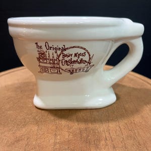 Vintage Original Bobby McGees Conglomeration Ceramic Toilet - Planter Toilet - Trinket Dish