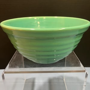 Vintage Bauer Pottery Large Ringware Bowl 12 - Aqua or Turquoise