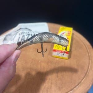 Leurre De Pêche Vintage Finlandia Silver Star Foil - Années 1960 - Fabriqué En Finlande