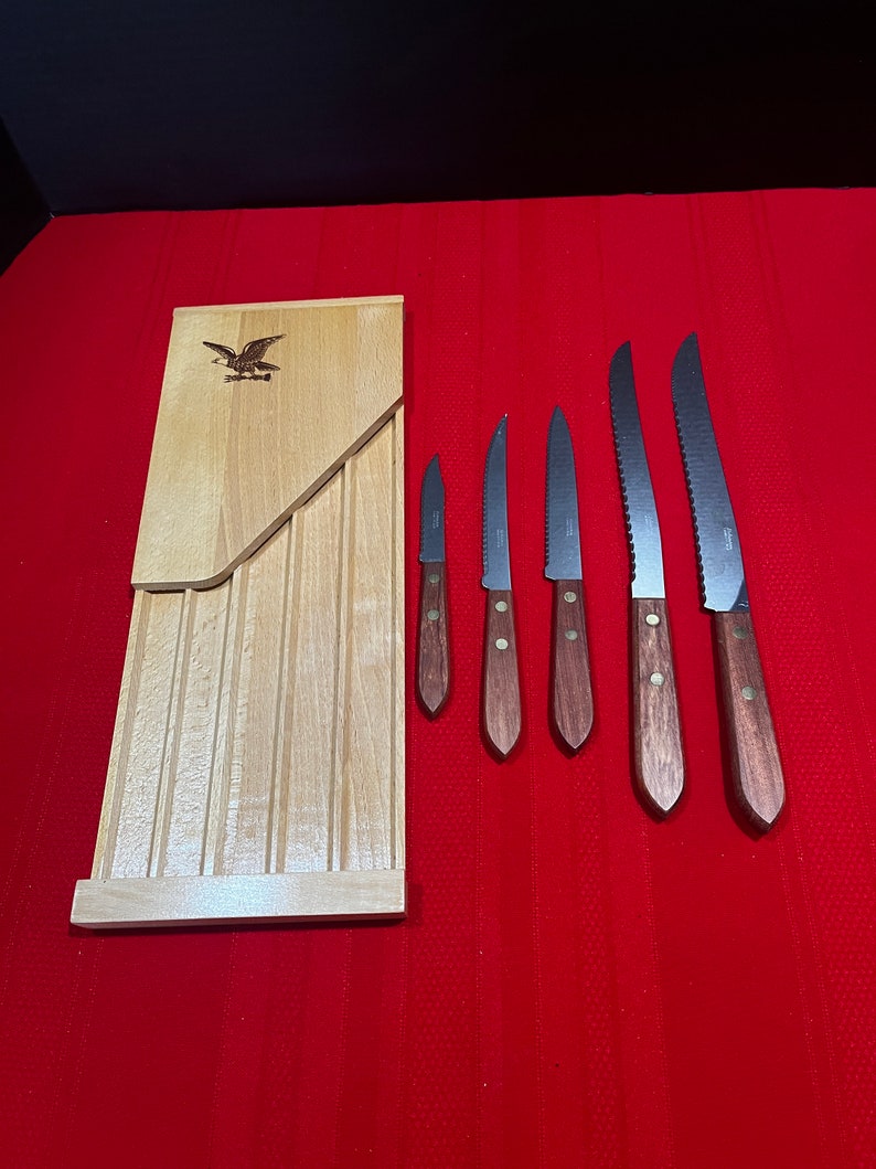 Vintage Robinsons Complete Knife Set Pantry N Table Helpers Original