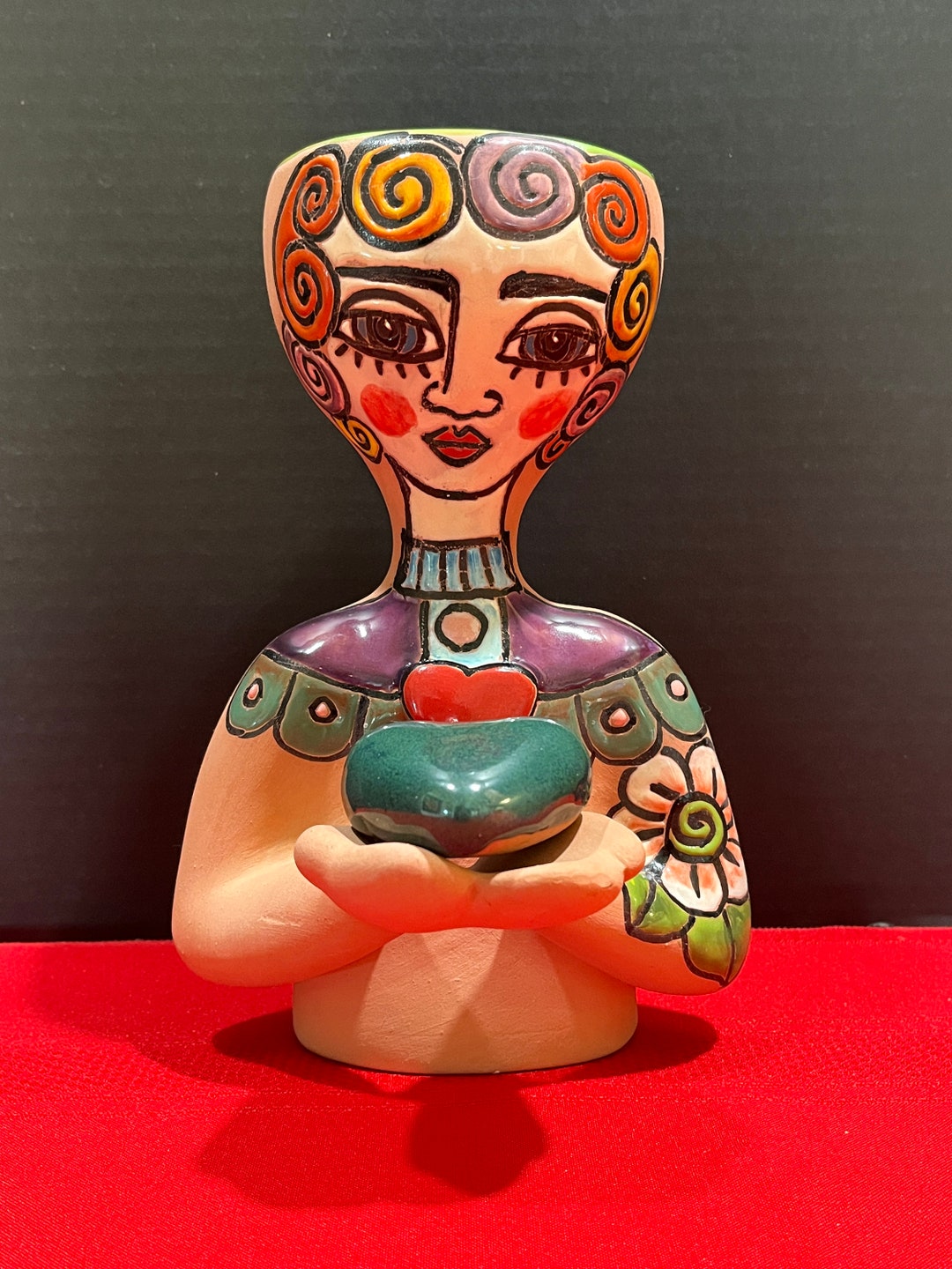 Vintage Mexican Pottery the Original Pot Head Planter Etsy