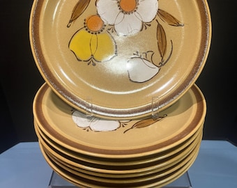 Vintage 1970s, Baroque Spring Garden, Handpainted Hearthside