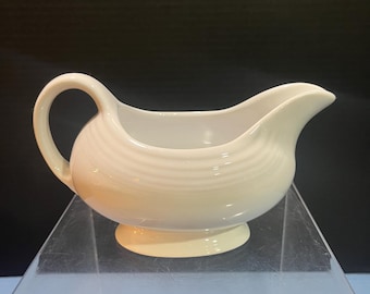 Vintage Fiesta Ware White Gravy Boat - Late 1990's - Super Clean