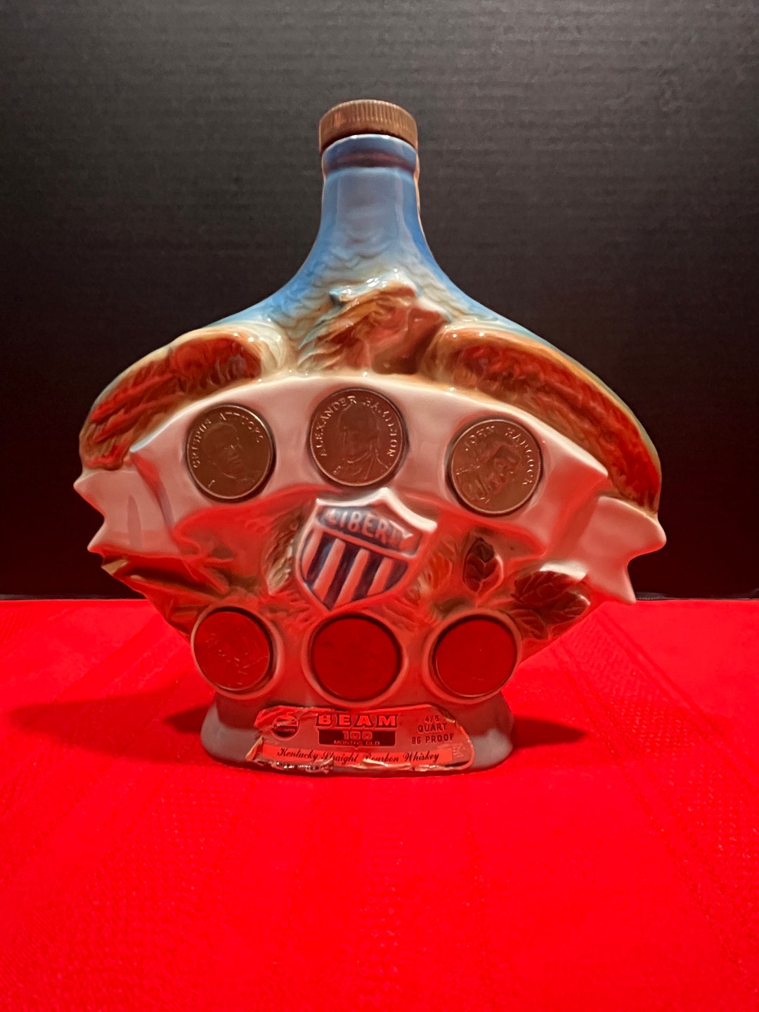 Vintage Jim Beam Whiskey Decanter Liberty Liberty Bell Etsy