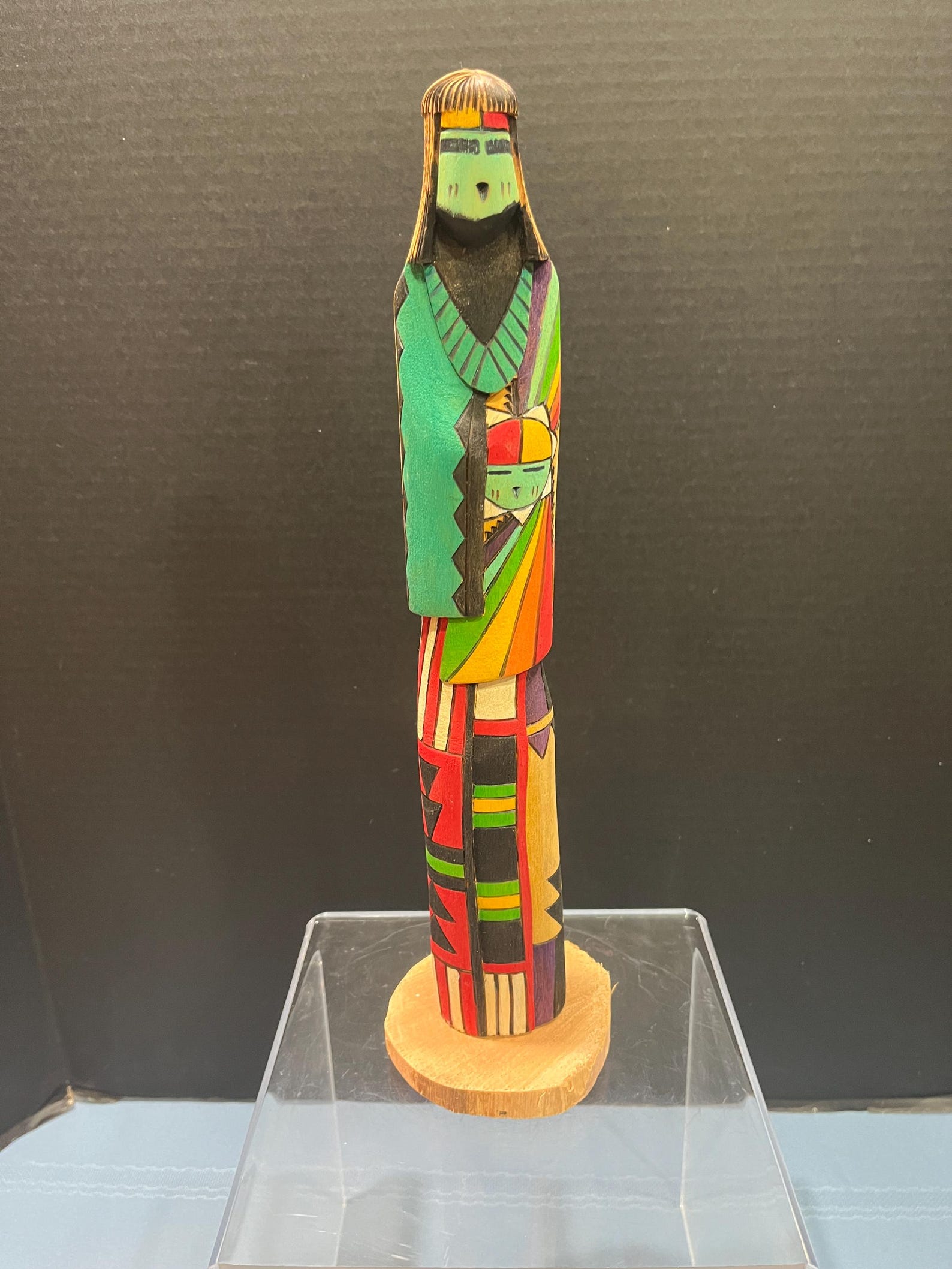 Vintage Large Hopi Kachina Doll - Katsina Spirit Doll - Sun Face - Hand ...