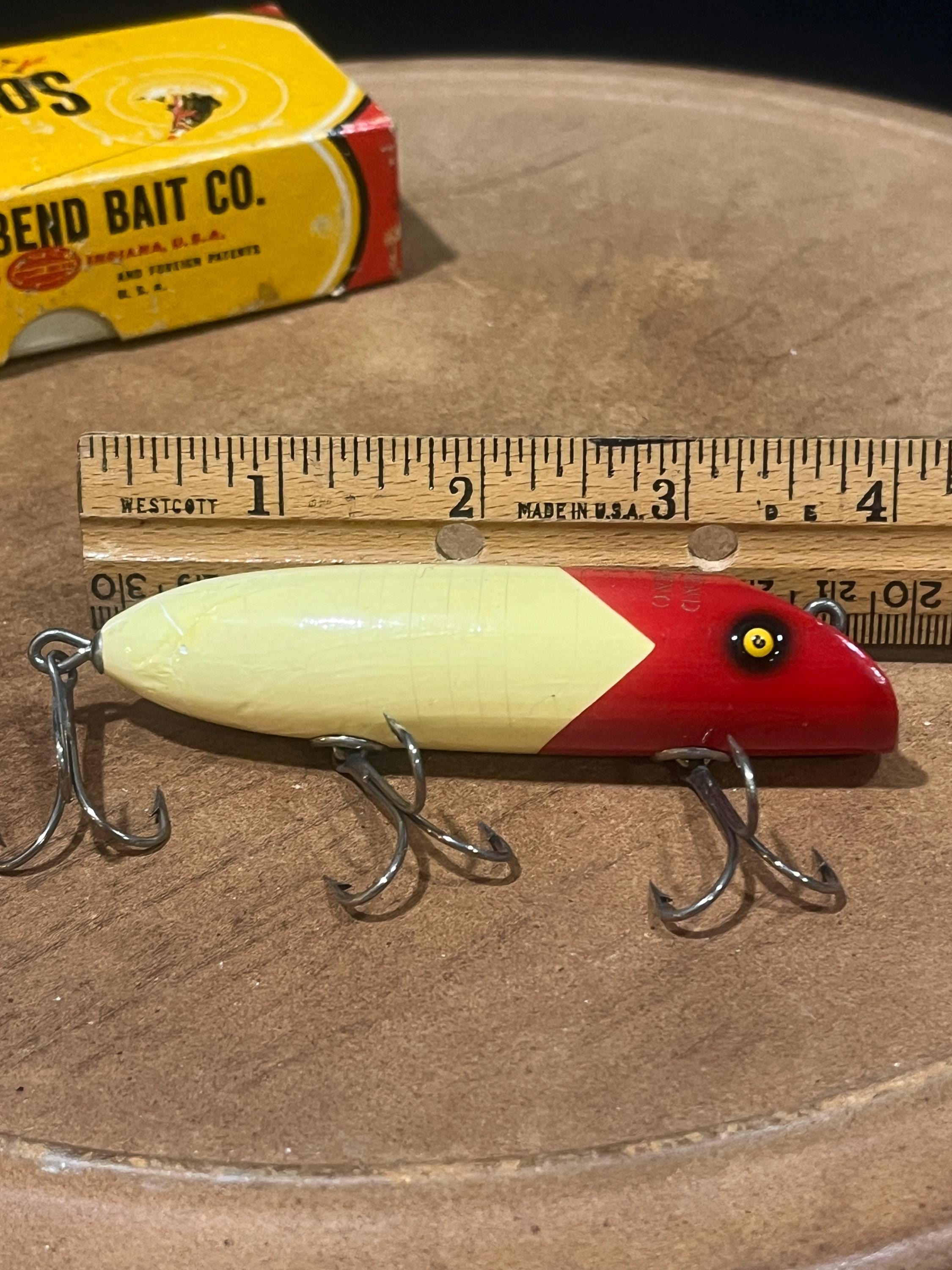Vintage South Bend Bass Lure - Bass Oreno No. 973 RW in Vintage South Bend Bass Lure - Bass Oreno No. 973 RW in