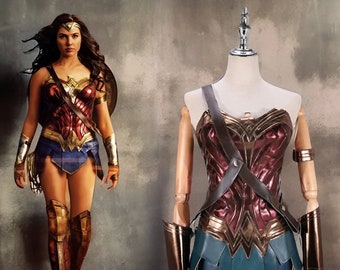 Déguisement Wonder Woman - Déguisement Diana Prince, Wonder Cosplay, Cosplay de super-héros, tenue de combat de super-héros, univers DC