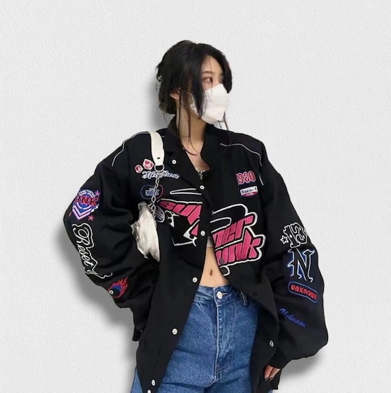 Korean varsity jacket cheap