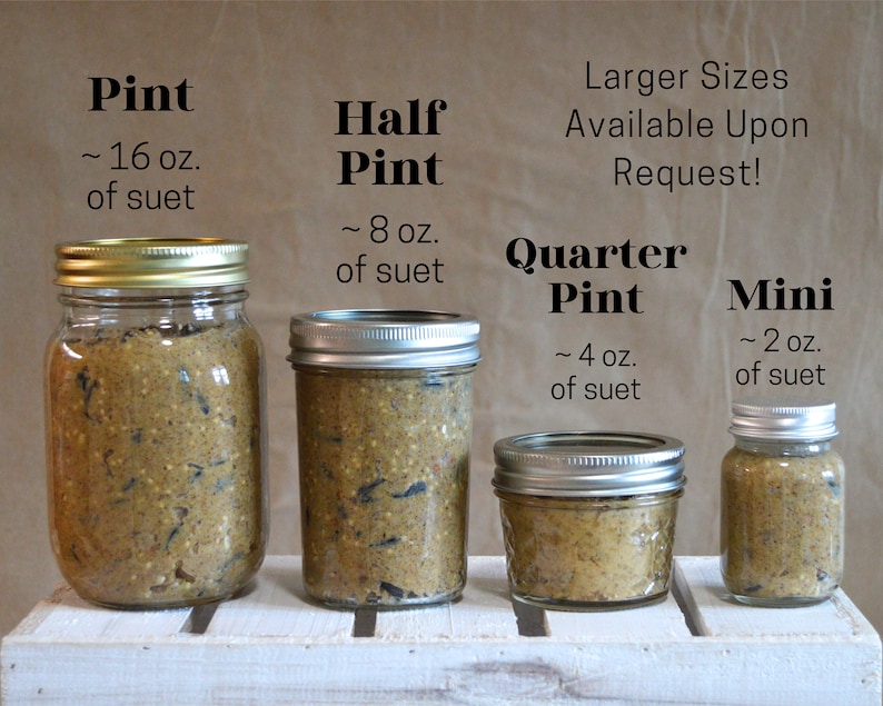 Spreadable Suet for Bird Feeding Homemade Fresh to Order, Easy and Fun