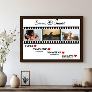 Personalized gifts for couples, anniversary gift, wedding gift, friendship gift, save the date, wedding anniversary, photo collage