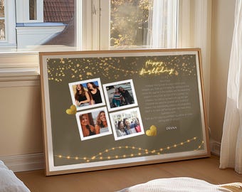 Personalized Gift for Your Loved One - Definition Poster with Photo - Favorite Person - for your girlfriend for Christmas, Picture Photo Gift