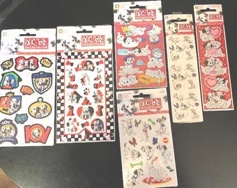 サンディライオン　101匹わんちゃん　 シール レトロ　まとめ売り 101匹わんちゃん サンディライオン ステッカー 1990年代 ディズニー