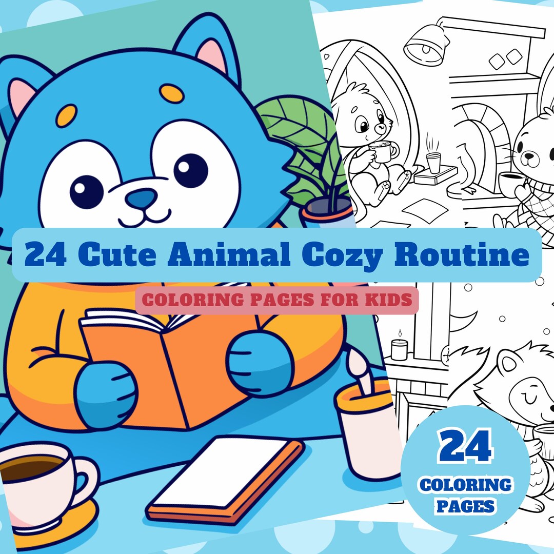 Coloriages de routine des animaux pour les tout-petits | Activité d ...
