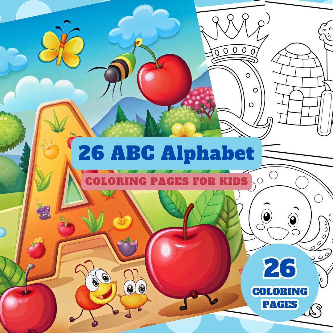 ABC Alphabet Coloring Book for Kids | Fun Learning Activity | Instant ...