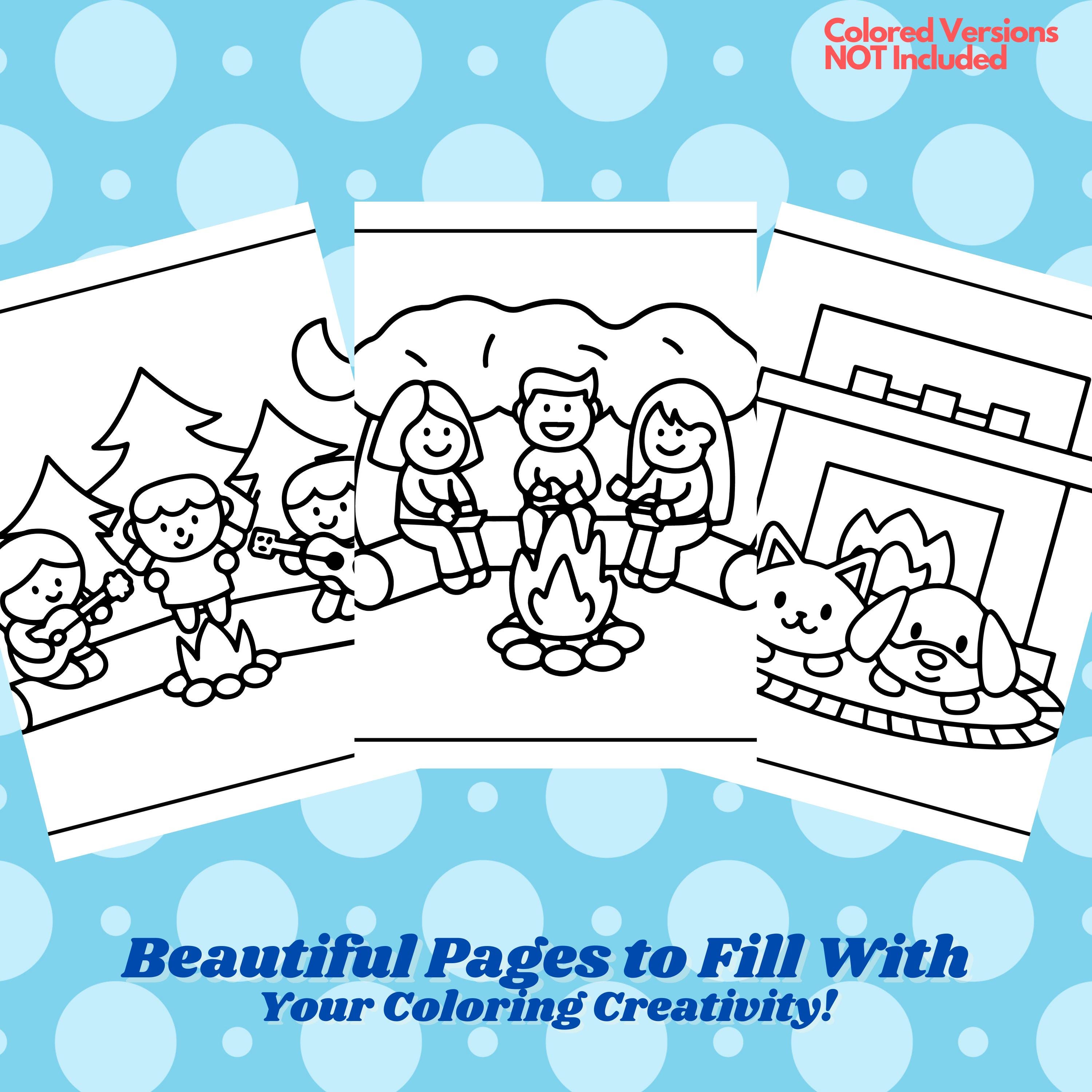 Cozy Friends Coloring Book for Kids | Cute Animal Activity | Instant ...