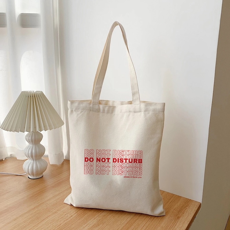 Aesthetic Canvas Tote Bag For Women - 14x15 Inch Reusable Cotton Grocery Bag (Houston We Have A Problem Print)