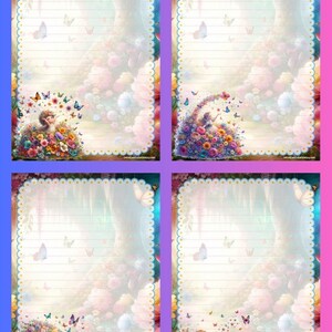 Pascale's Flower Girls - Writing Paper