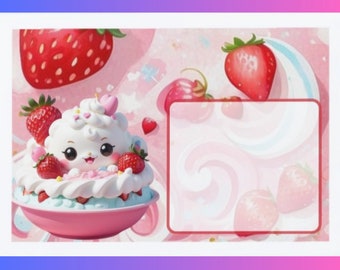 Strawberries&Cream C6 Envelope