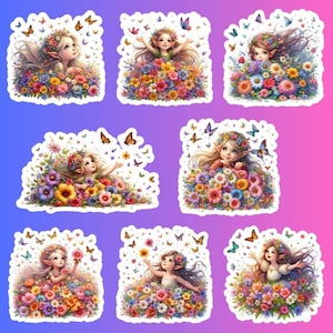 Pascale's Flower Elves - Sticker Set