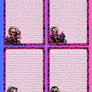 Biker Girls - Schrijfpapier