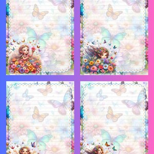 Pascale's Flower Elves - Writing Paper
