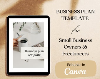 Businessplan sjabloon, afdrukbaar, digitale bedrijfsplanner, kleine bedrijfsplanner, Goodnotes planner, fotografiebedrijf, freelancer
