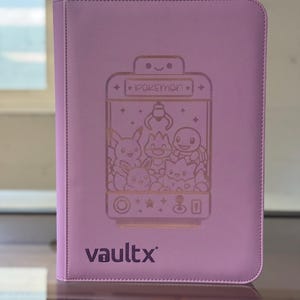 B Rank- Custom Engraved Pocket Monster Inspired Trading Card Binder – Vault X 9-Pocket, 360 Card Capacity, trading card binder, card binder
