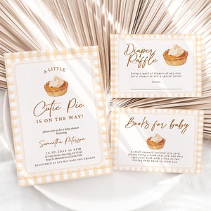 Cutie Pie Baby Shower Set, Fall Baby Shower Gender Neutral, Cutie Pie Theme Baby Shower, Picnic Baby Shower, A Little Cutie Pie Bundle, Boho