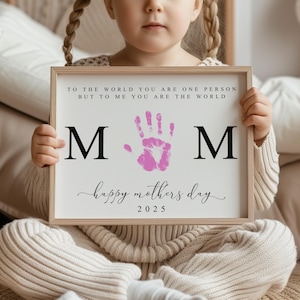 Mother's Day Handprint Printable, DIY Craft Gift for Mom, Gift for Mom, Mother's Day Printable, Digital Download, Mothers Day Craft Activity