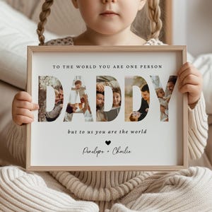 Father&#39;s Day Personalized Gift Printable, DIY Craft Gift for Dad Photo, Gift for Dad, Father&#39;s Day Editable Digital Download Craft Present