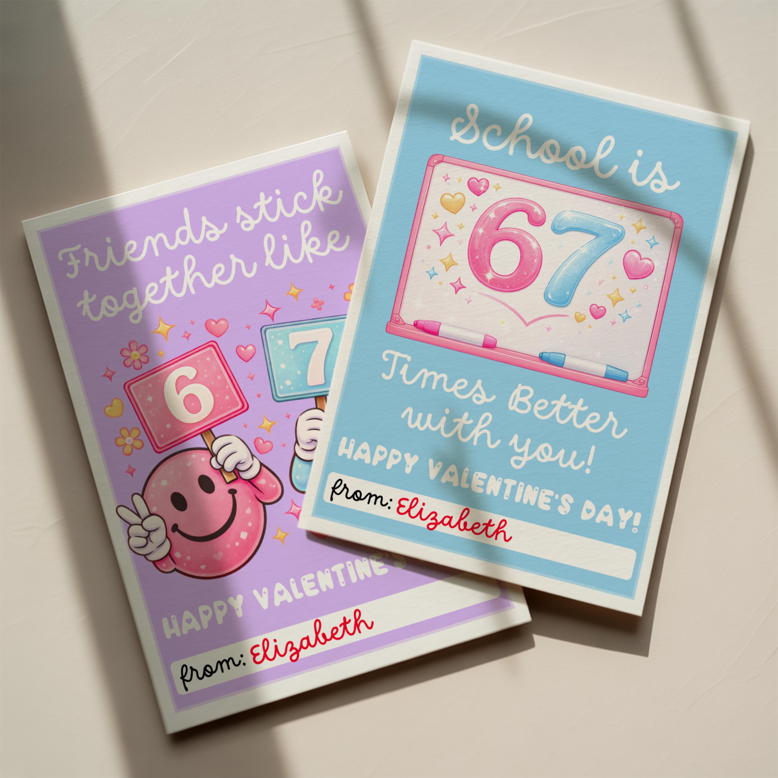 67 Slang Valentine Cards for Kids Editable | Funny Classroom Valentines ...