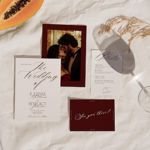 Conjunto de convites de casamento clássicos e antigos, pacote de convites de casamento de luxo, convites de casamento elegantes, modernos e minimalistas, editáveis digitalmente