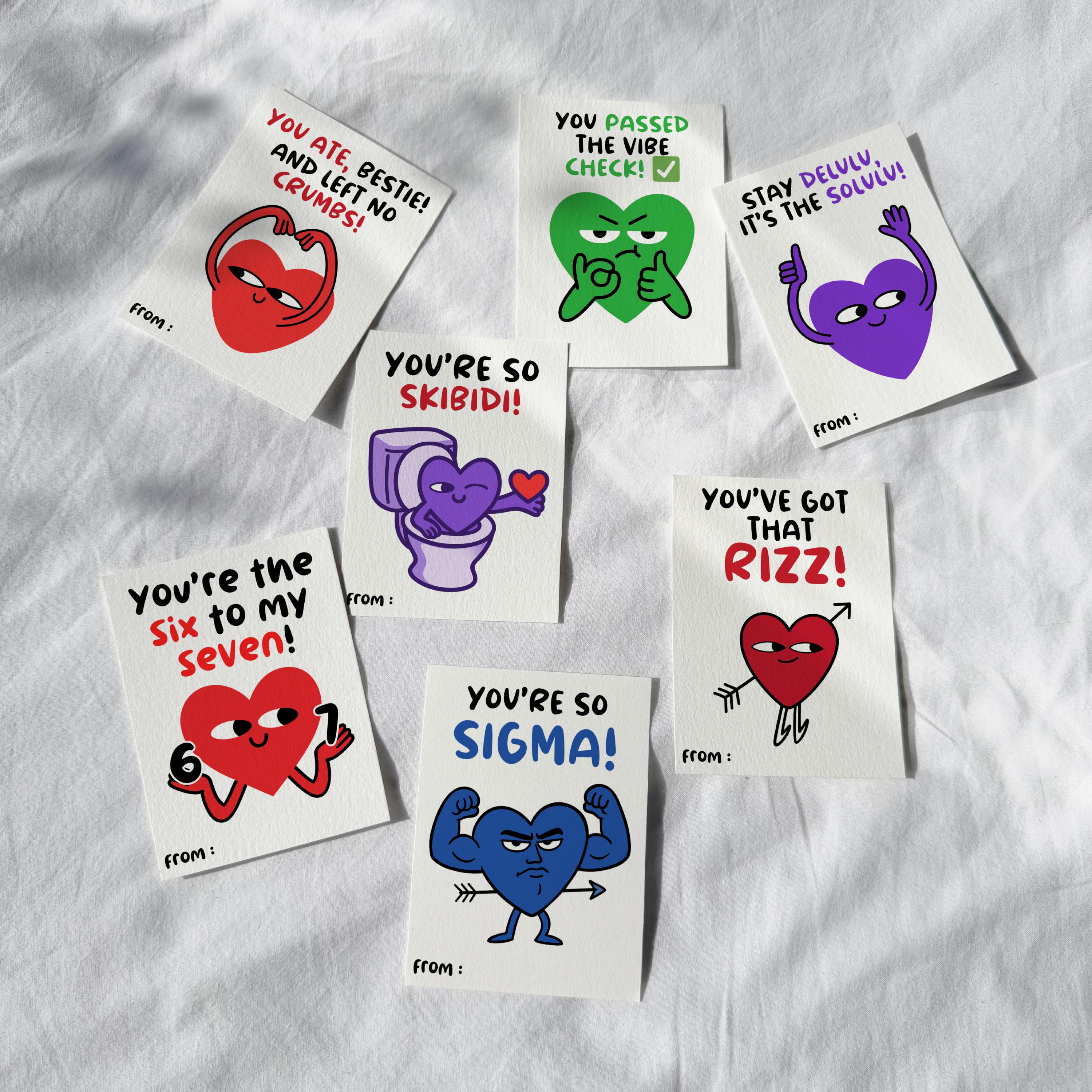 67 Slang Valentine Cards for Kids | Funny Classroom Valentines | Six ...