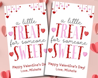 Editable Valentine's Day Gift Tags, Printable Kids Valentine Tags Classroom Valentines Cards, Printable Valentines Hearts Gift Tag Treat Tag