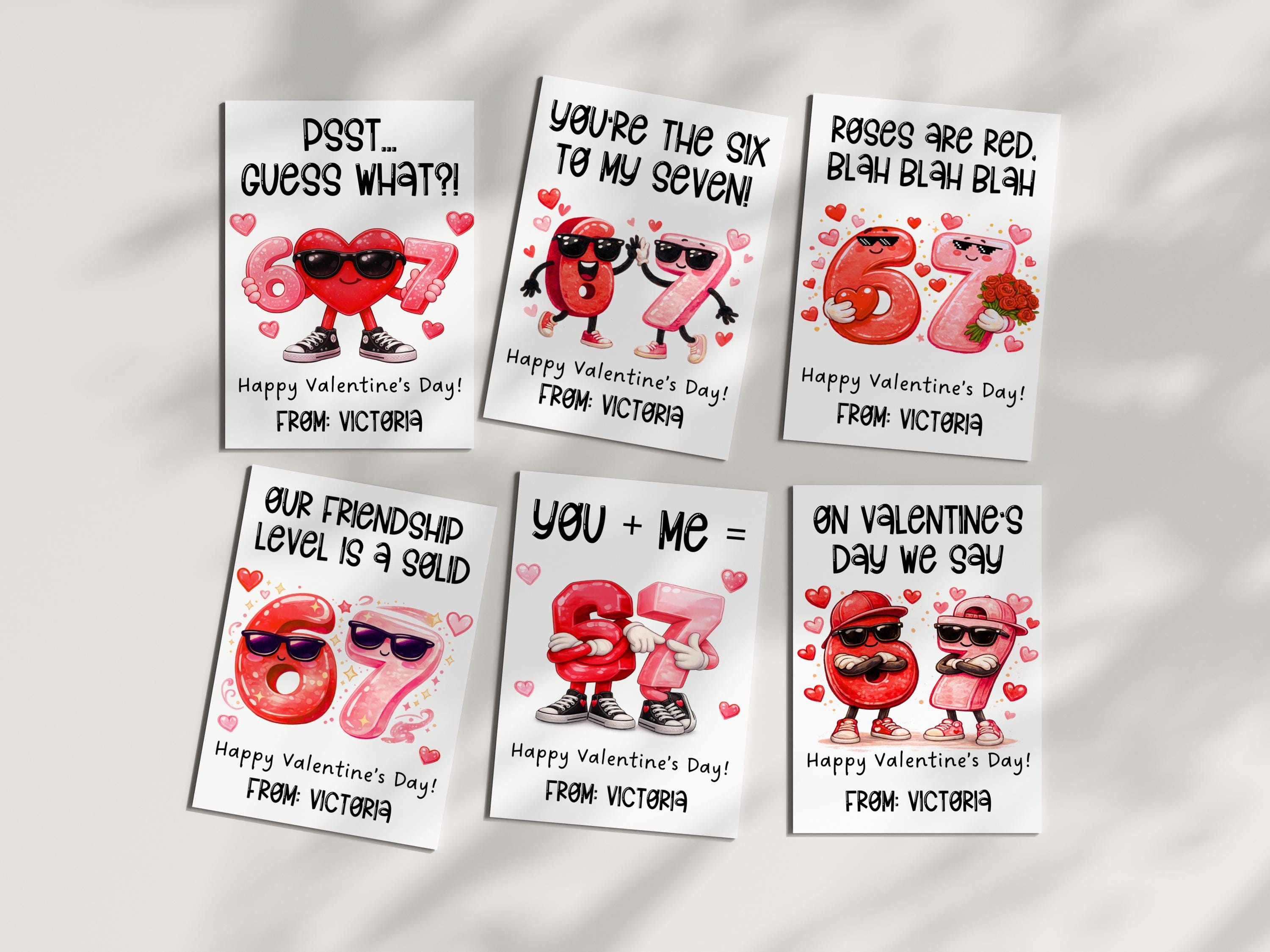67 Slang Valentine Cards for Kids Editable | Funny Classroom Valentines ...